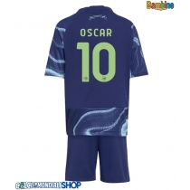 Maglie da calcio Ajax Oscar Gloukh #10 Seconda Maglia Bambino 2025-26 Manica Corta (+ Pantaloni corti)